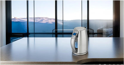 Cuisinart PerfecTemp 1.7-Liter 1500-Watt Stainless Steel Cordless Programmable Kettle with Six Presets, Stay-Cool Handle, & 360-Degree Swivel Power Base With LED display (CPK-20)