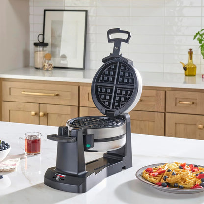 Cuisinart Double Flip Belgian Waffle Maker, Stainless Steel, 1400W