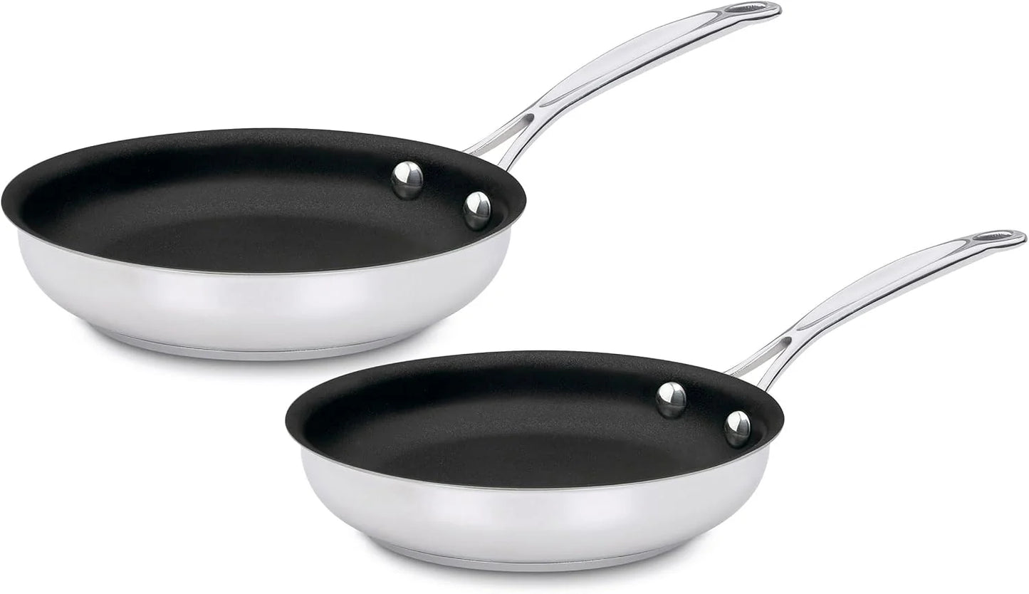 Cuisinart Chef's Classic™ Stainless Non-Stick Skillets, 9" Skillet & 11" Skillet Set