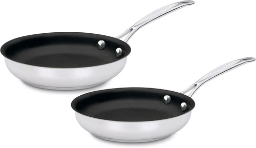 Cuisinart Chef's Classic™ Stainless Non-Stick Skillets, 9" Skillet & 11" Skillet Set