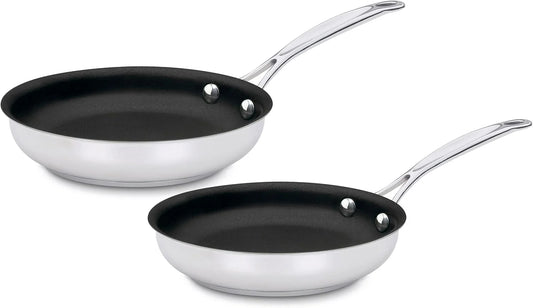 Cuisinart Chef's Classic™ Stainless Non-Stick Skillets, 9" Skillet & 11" Skillet Set