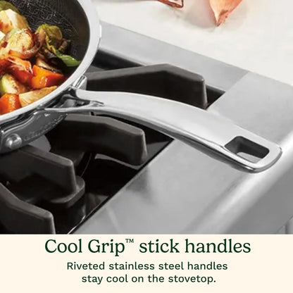 Cuisinart FusionPlus Everyday Pan with Lid, Stainless Steel Nonstick, 12"