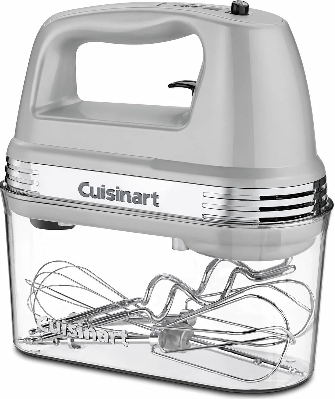 Cuisinart Power Advantage Plus 9-Speed Hand Mixer, 220W-Motor Hand Blender Electric Mixer with 9 Speed Settings, XL Dishwasher-Safe Beaters, 3 Low Mixing Speeds, Storage Case, Cool Grey