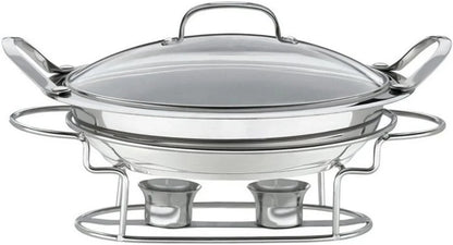 Cuisinart 7BSR-28 Stainless 11-Inch Round Buffet Servers , Silver