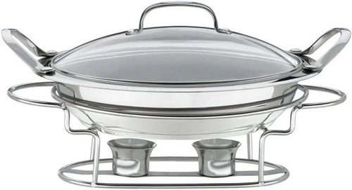 Cuisinart 7BSR-28 Stainless 11-Inch Round Buffet Servers , Silver