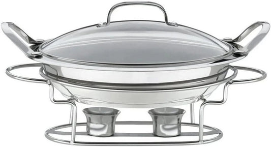 Cuisinart 7BSR-28 Stainless 11-Inch Round Buffet Servers , Silver