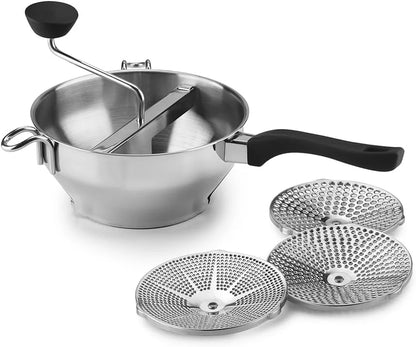 Cuisinart Stainless Steel Food Mill, 2.3 Qt, 3 Cutting Discs, CTG-00-FM2