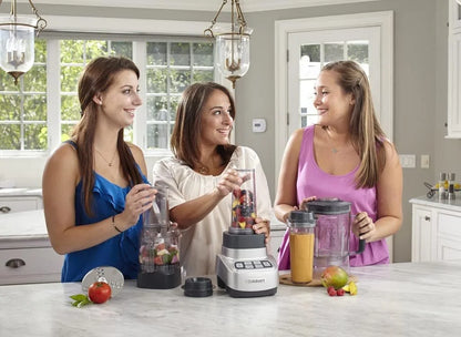 Cuisinart BFP-650P1 Velocity Ultra Trio 1-HP Blender/Food Processor with Travel Cups, Die Cast