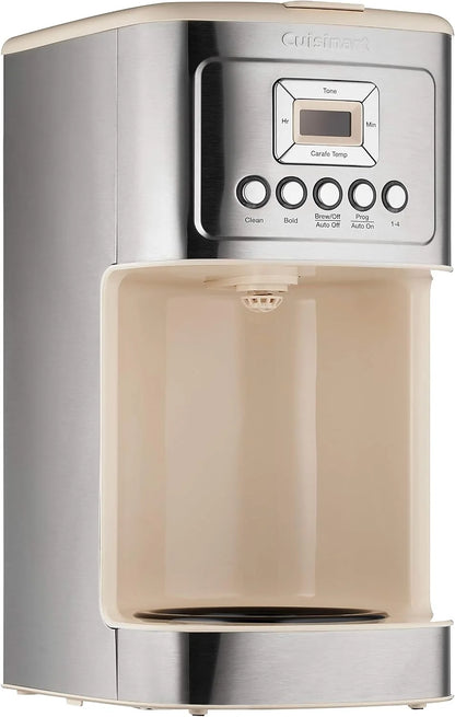 Cuisinart Coffee Maker, 14-Cup Glass Carafe, Fully Automatic for Brew Strength Control & 1-4 Cup Setting, Stainless Steel, DCC-3200CRM, Cream