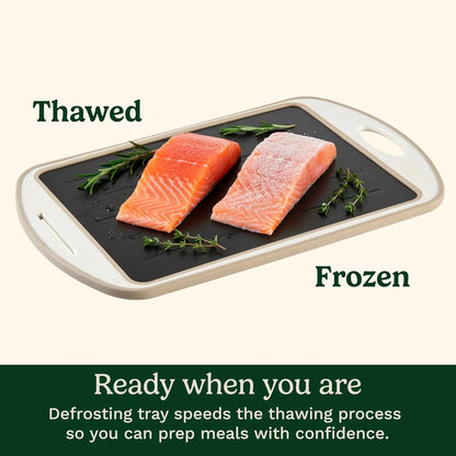 Cuisinart 5-in-1 Thaw & Chop Tray, Defrosting Tray, Conductive Aluminum Rapid Thaw Plate for Frozen Meat, Quick Defrosting Tool, Easy to Clean Kitchen Gadget & Grilling Accessories