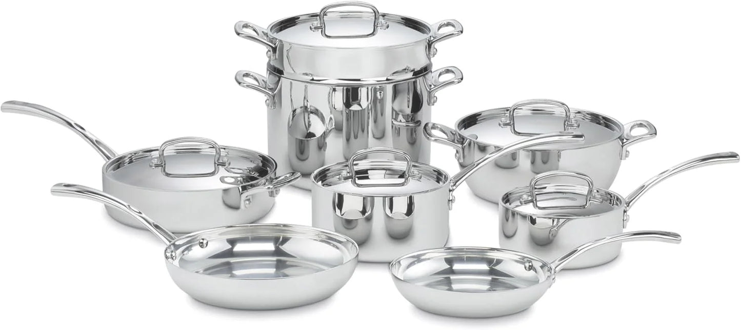 Cuisinart FCT-13 French Classic Tri-Ply Stainless 13-Piece Cookware Set