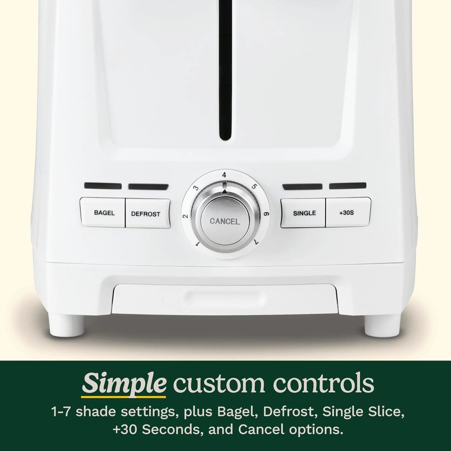 Cuisinart Core Collection 2-Slice Toaster | Extra-Long Slots for Artisan Bread, Bagel | High-Lift Quickview™ | Single Slice & Defrost Function | +30sec Toast Boost | Removable Crumb Tray, White