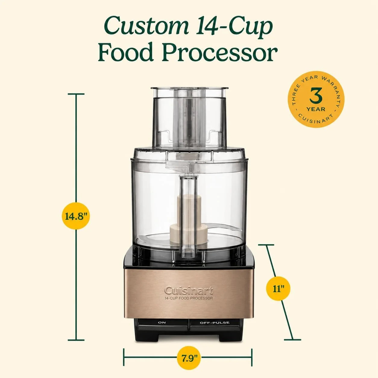 Cuisinart DFP-14UMBY 14-Cup Food Processor (Umber)