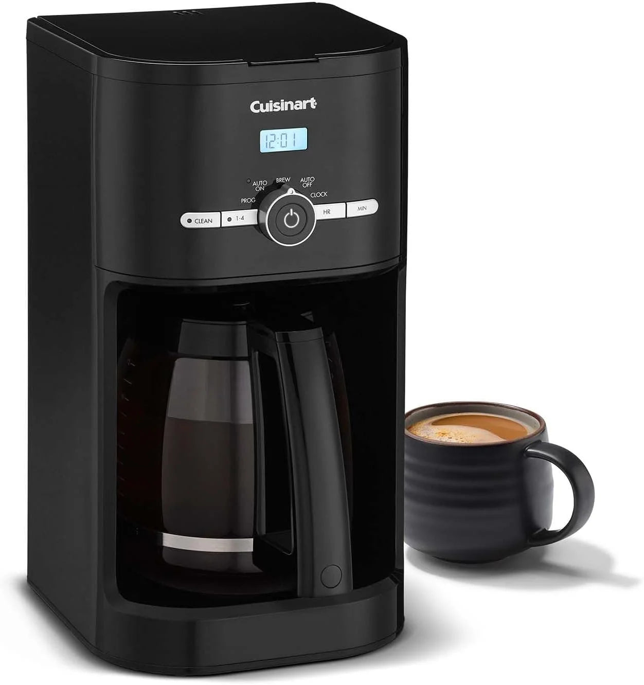 Cuisinart Classic 12-Cup Programmable Coffeemaker, Black, DCC-1120BKNAS
