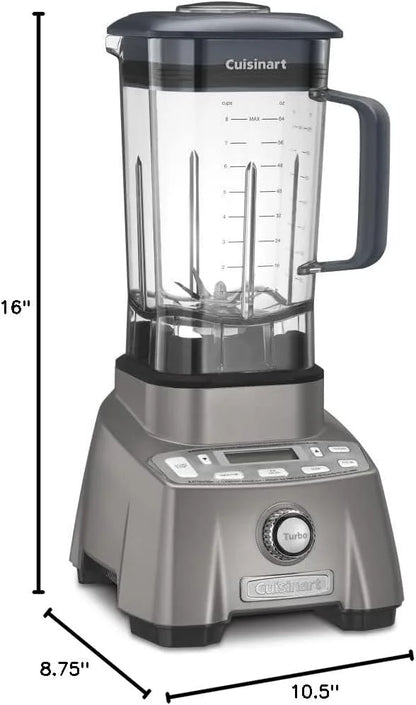 Cuisinart Blender for Shakes, Smoothies & More, 3.5 Peak Hurricane Pro Blender, Gunmetal, CBT-2000P1