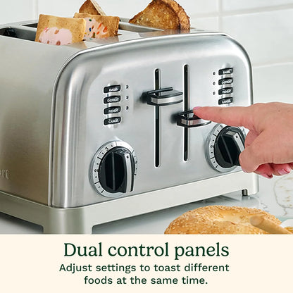 Cuisinart Toaster, Extra-Wide Slots, Stainless Steel, 4-Slice
