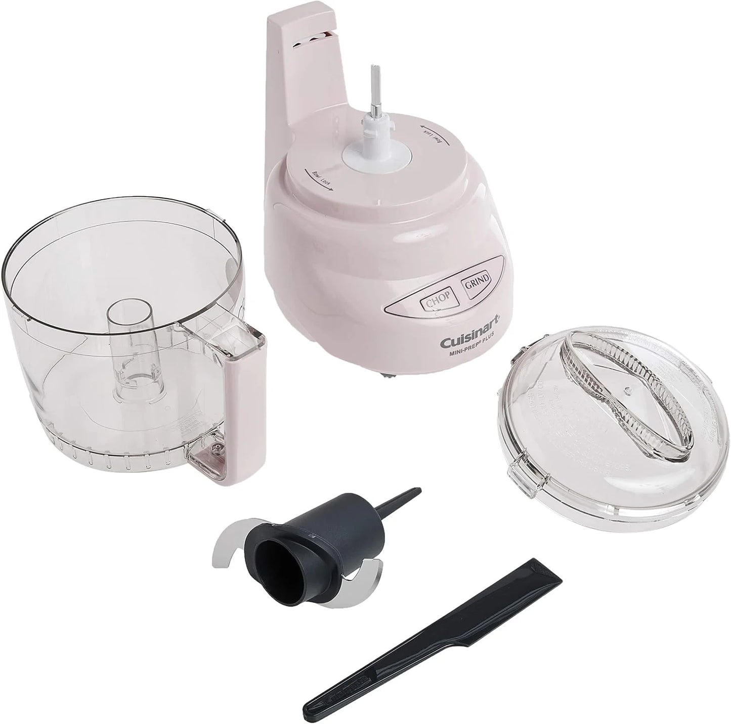 Cuisinart Mini-Prep Plus Food Processor, 3-cup Mini Food Processor to Chop Herbs, Vegetables, and Hard Cheese, 3-cup Work Bowl, Reversible Stainless Steel Blade, DLC-2APK, Pink
