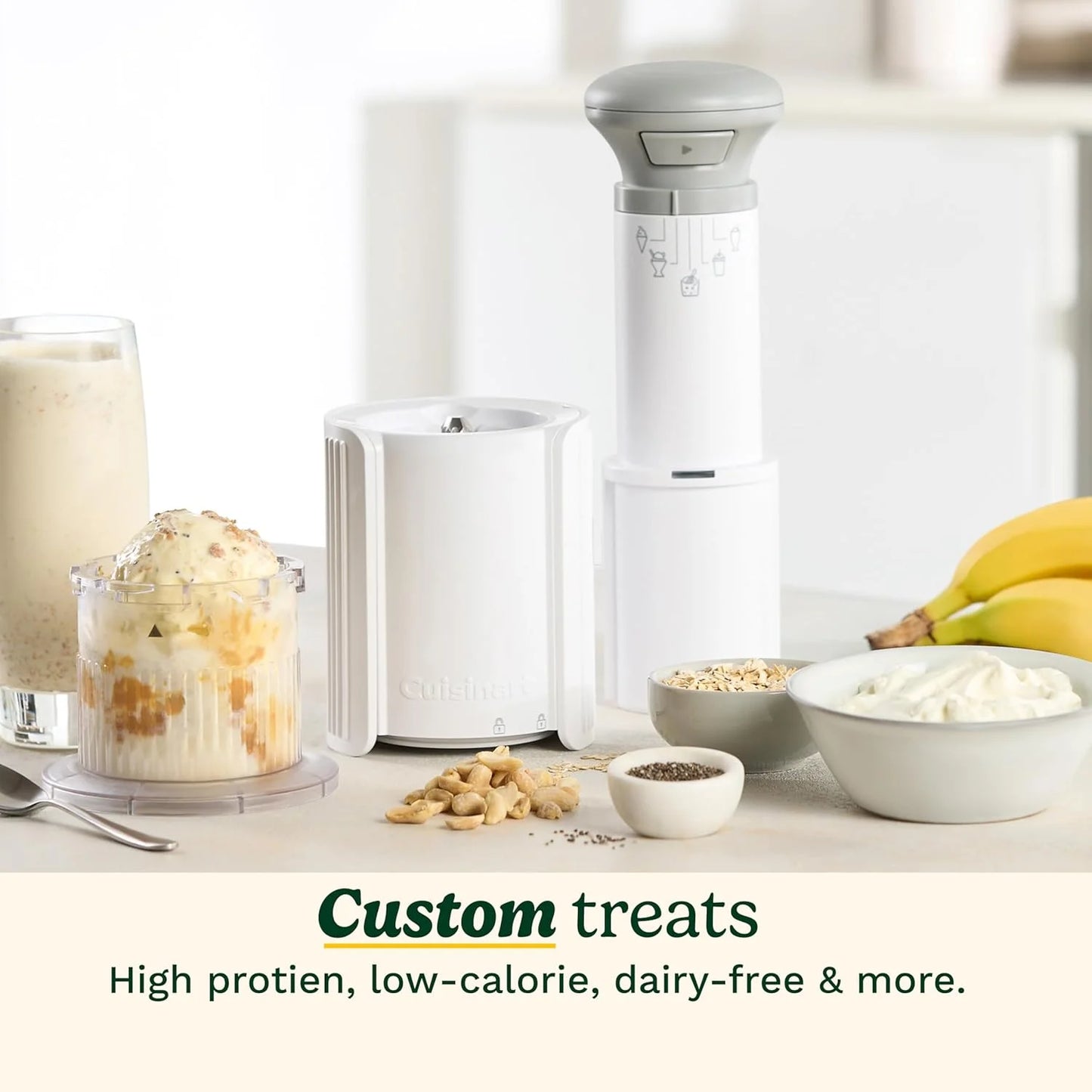 Cuisinart Ice Cream Maker, 5-in-1, 3 Half-Pint Mixing Cups