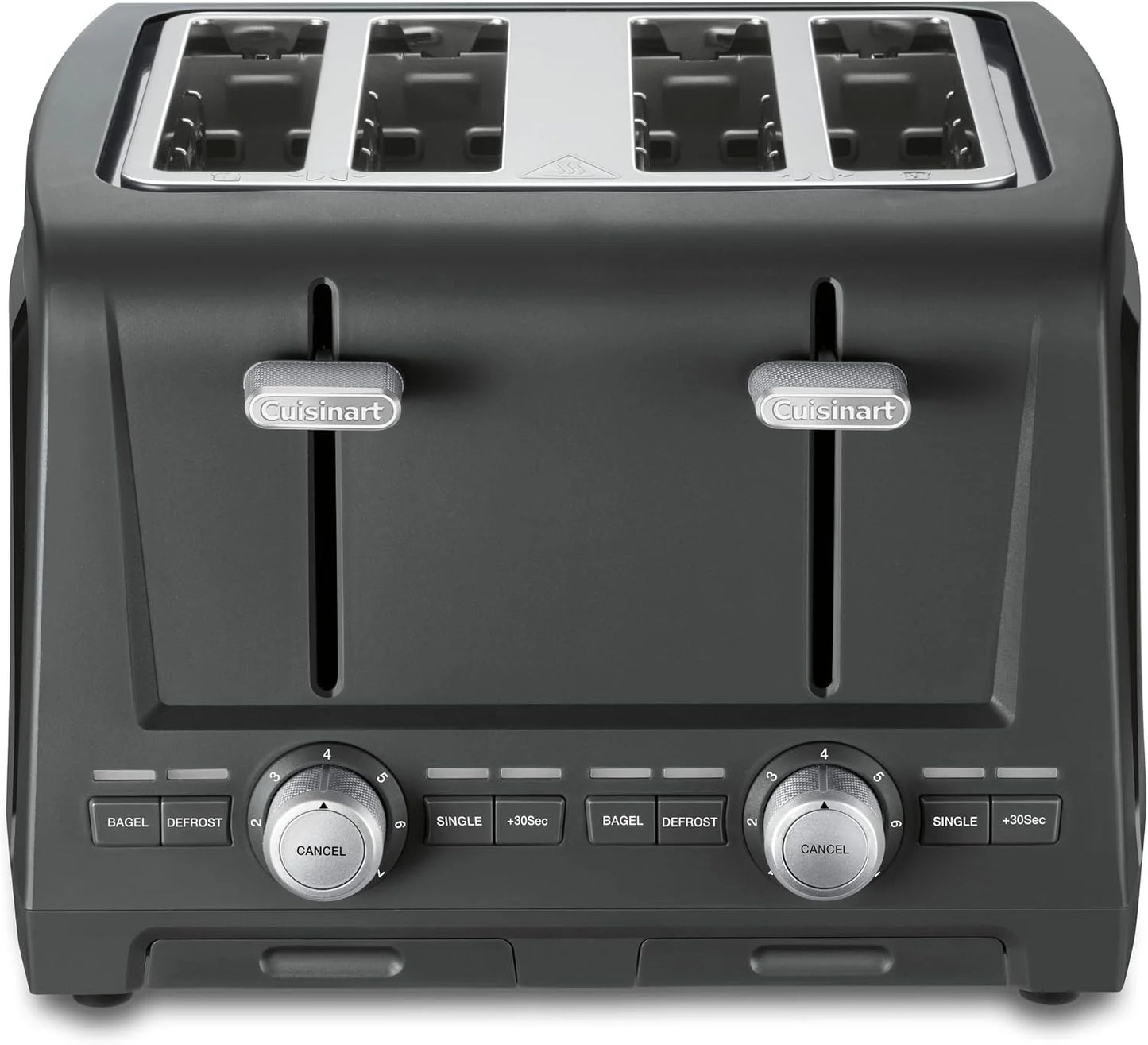 Cuisinart 4-Slice XL Slot Toaster, Extra-Wide Slots, 7 Shade Setting, Black