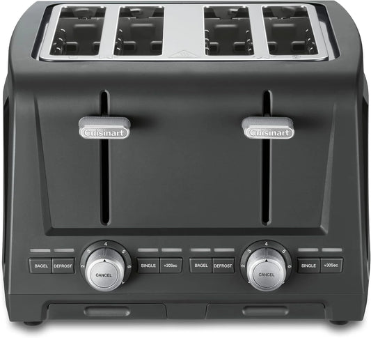 Cuisinart 4-Slice XL Slot Toaster, Extra-Wide Slots, 7 Shade Setting, Black