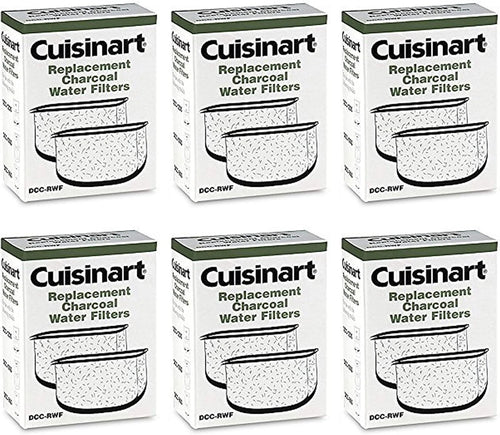 Cuisinart DCC-RWF-6PK (12 Filters) Charcoal Water Filters in Cuisinart DCC-RWF Retail Box
