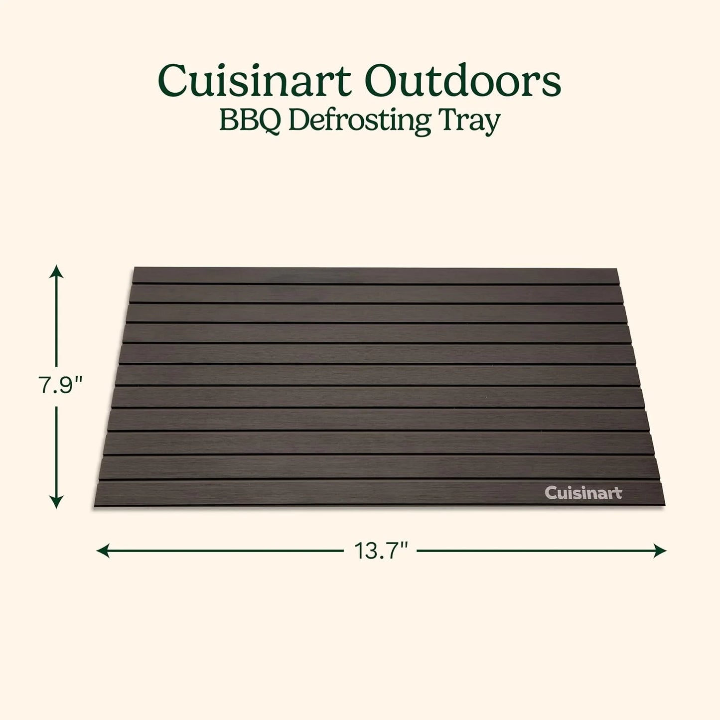 Cuisinart Defrosting Tray for Frozen Meat, Advanced Conductive Aluminum