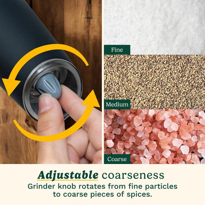 Cuisinart Gravity Salt and Pepper Grinder Set, Automatic Operation