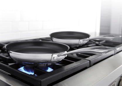 Cuisinart Professional Series Stainless Steel Non-Stick Skillet Set, 8” & 10”