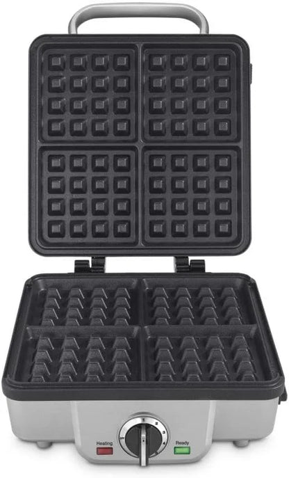 Cuisinart Belgian Waffle Maker, 2-in-1 Nonstick Pancake Plates, 4 Pockets