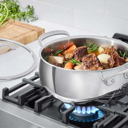 Cuisinart PureClad™ Triple Ply Stainless Steel 4.5 Qt. Dutch Oven w/Cover, PCT3545-24