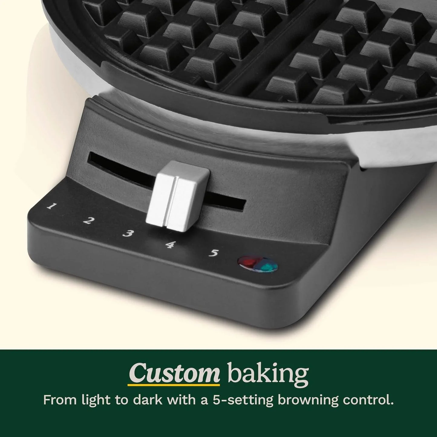Cuisinart Waffle Maker, 5-Setting Browning Control, Stainless Steel