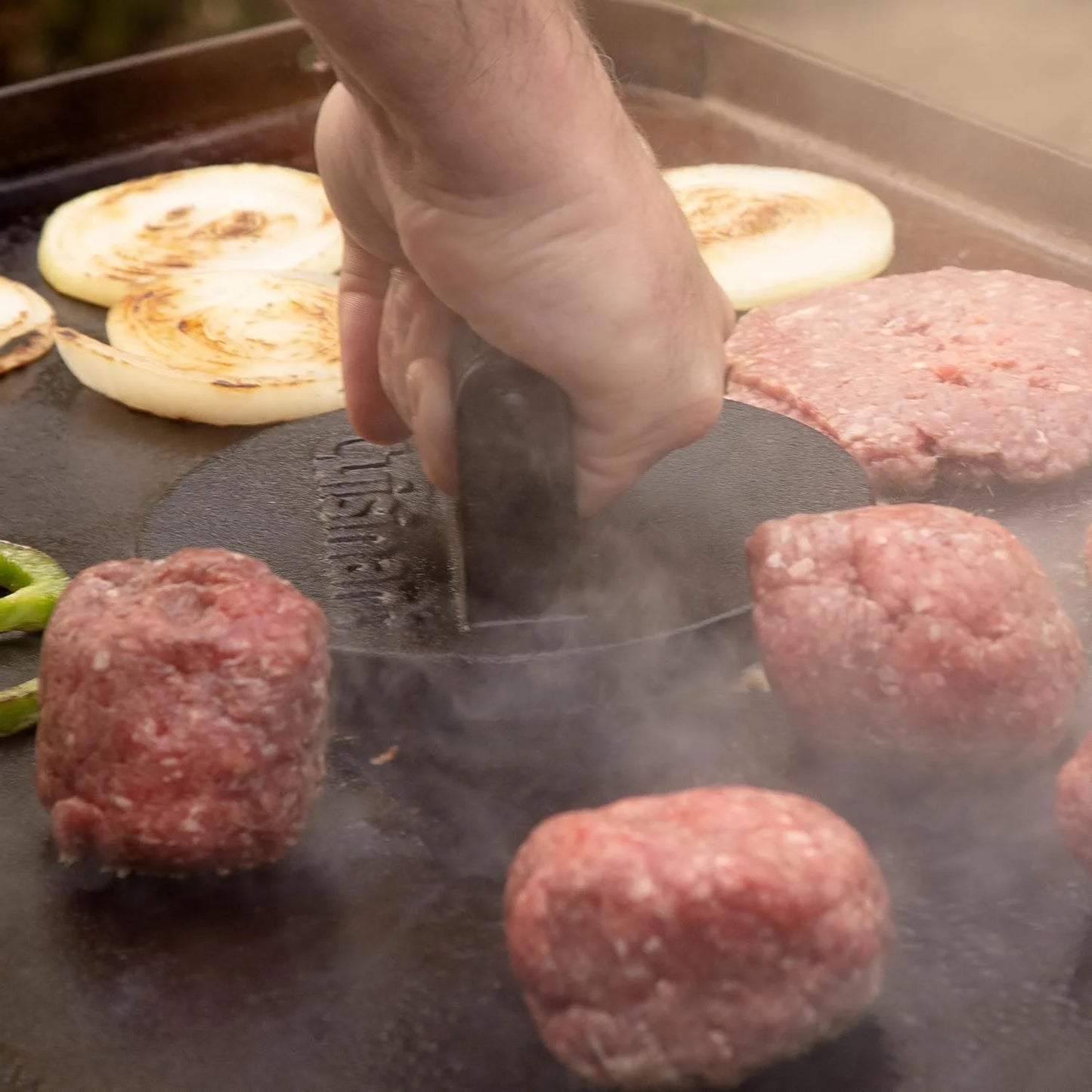 Cuisinart Smash Burger Press, Cast Iron, 6.5" Round Burger Smasher