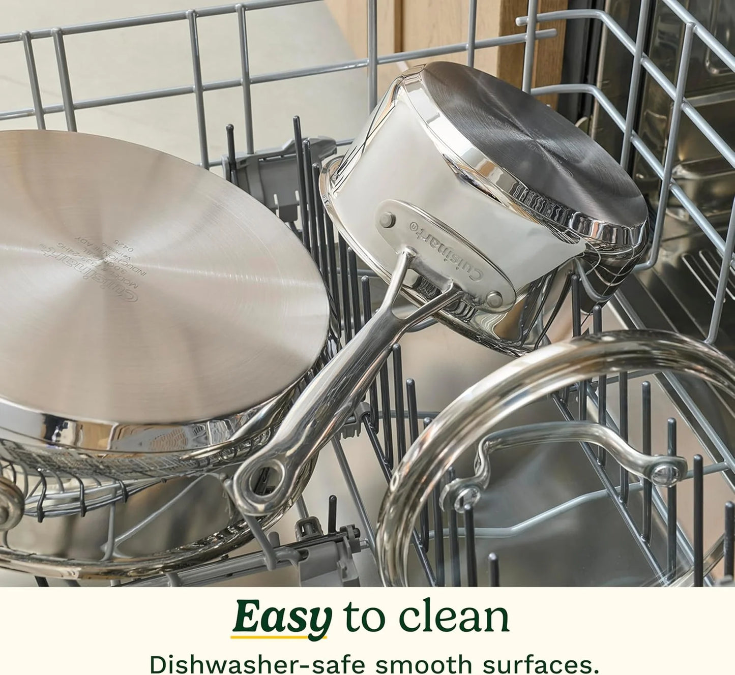 Cuisinart Chef’s Classic 11-Piece Stainless Steel Pots and Pans Set, Cookware Set Compatible with Induction, Electric, Gas Cooktops, Aluminum Core for Even Heat, Cool Grip Handles, Dishwasher Safe