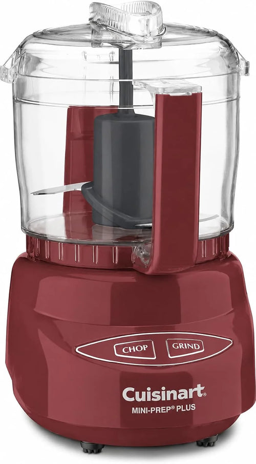 Cuisinart Mini-Prep Plus Food Processor, 24-Ounce Mini Food Processor to Chop Herbs, Vegetables, and Hard Cheese, 24-Ounce Work Bowl, Reversible Stainless Steel Blade, DLC-2ARE, Dusty Red