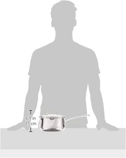 Cuisinart 419-18P 2-Quart Pour Saucepan with Cover Contour Cookware, Stainless Steel