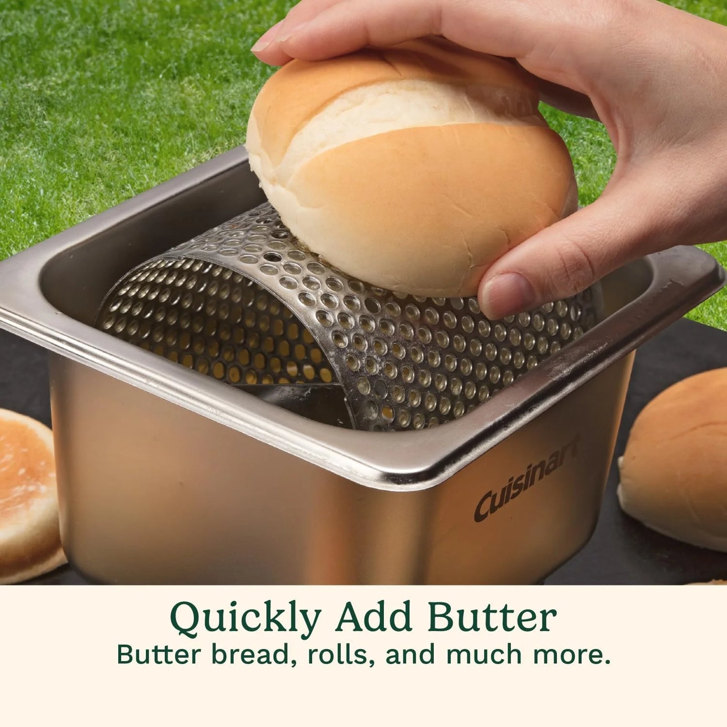 Cuisinart Butter Roller for Griddle, Quick-Heating Stainless Steel