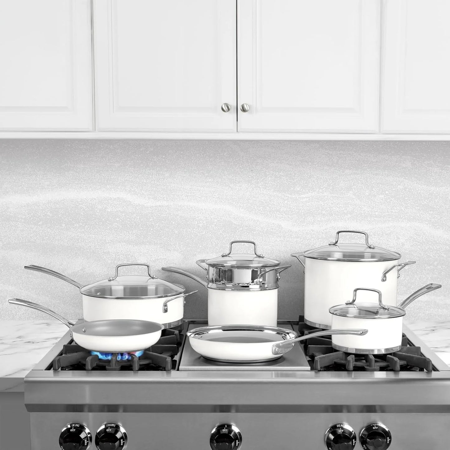 Cuisinart Matte White Stainless Steel 11 Piece Set
