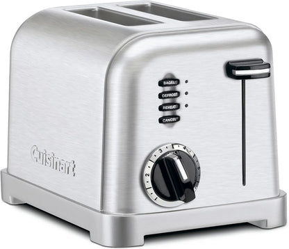 Cuisinart 2-Slice Toaster, 1.5" Wide Slots, Stainless Steel