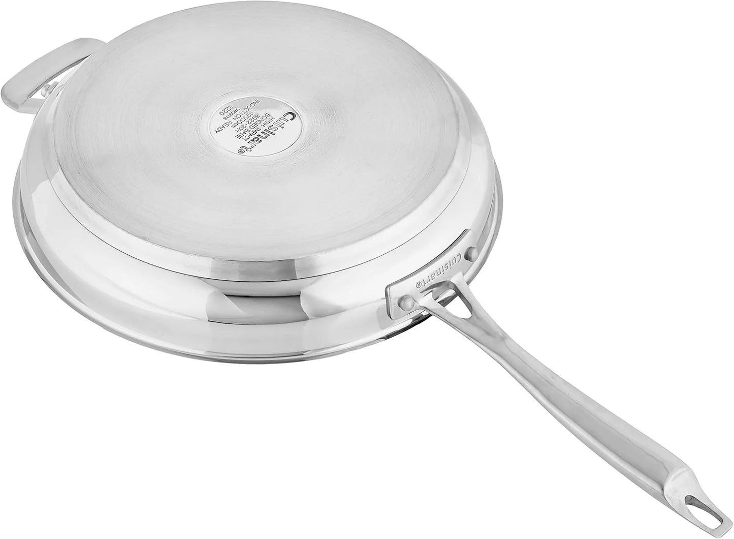 Cuisinart Professional Stainless Skillet with Helper, 12-Inch