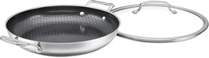 Cuisinart FusionPlus Everyday Pan with Lid, Stainless Steel Nonstick, 12"