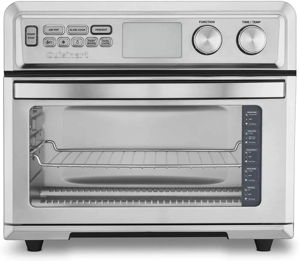 Cuisinart Air Fryer Toaster Oven with Extra-Large Capacity, 1800W Stainless Steel Oven with Digital Display, Bake, Broil, Roast & Air Fry Options, Adjustable Temperature, TOA-95NAS