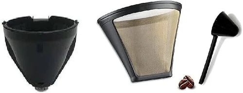 Cuisinart Filter Basket and Gold Tone Permanent filter Bundle W/Scoop (Compatible with DCC-400)