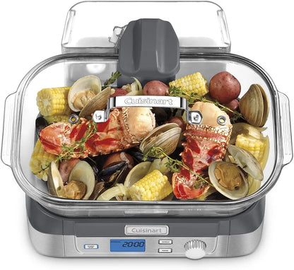 Cuisinart Glass Food Steamer, 5 Pre-Programmed Settings, 5-Liter Capacity