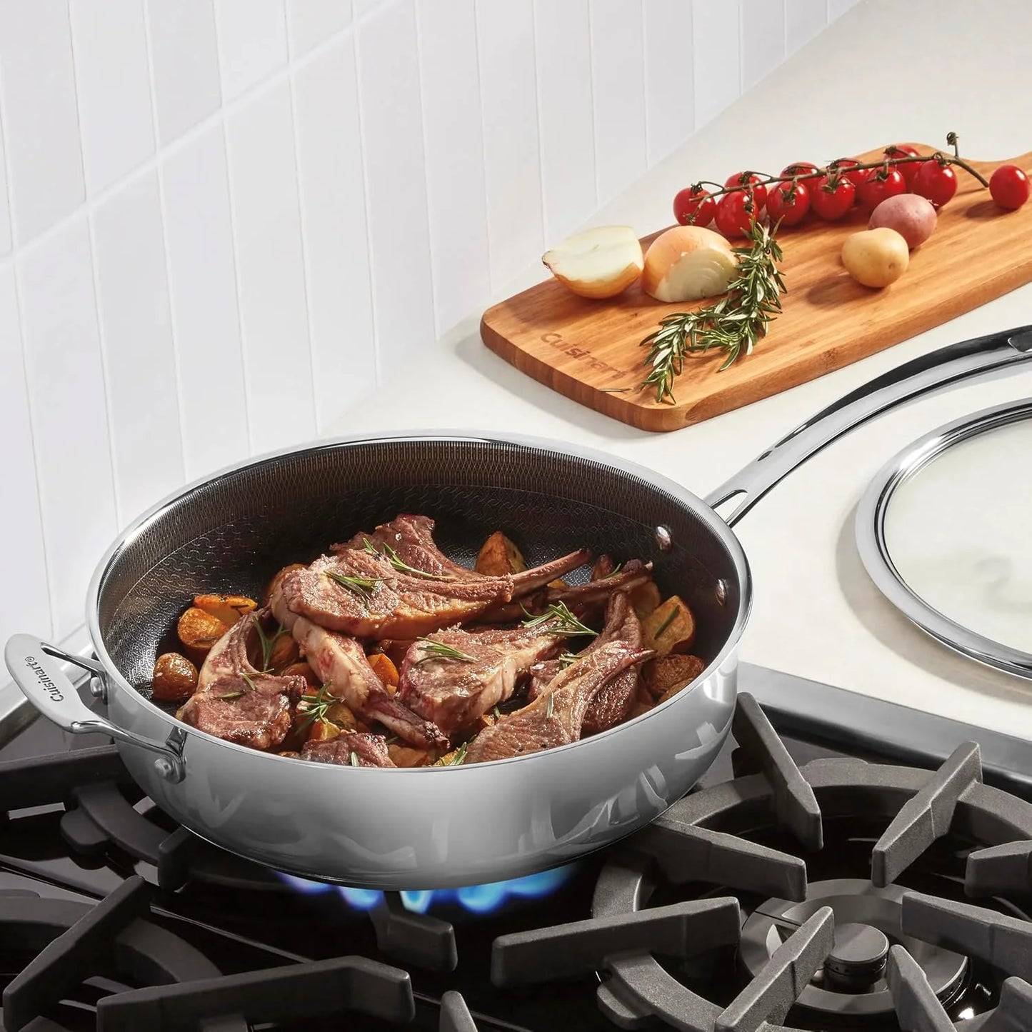 Cuisinart Saute Pan, PurelySear Hybrid, Stainless Steel, 5 Qt