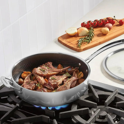Cuisinart Saute Pan, PurelySear Hybrid, Stainless Steel, 5 Qt