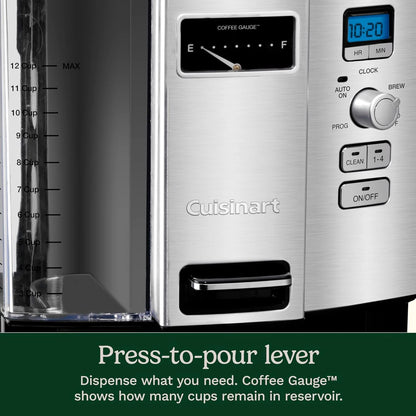 Cuisinart Drip Coffee Maker, Programmable & Self-Cleaning, 12-cup Capacity