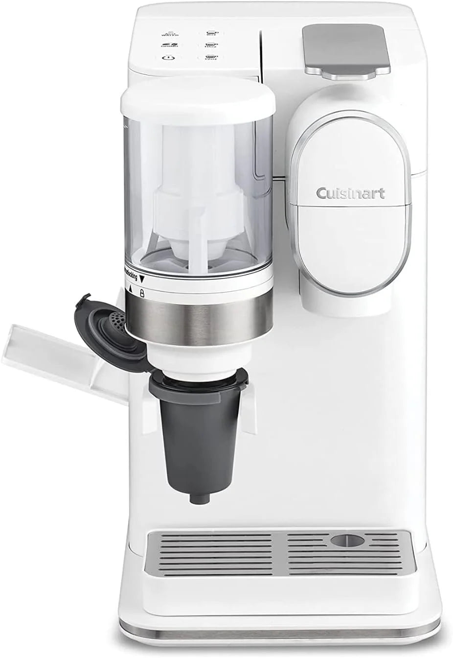 Cuisinart Single-Serve Coffee Maker + Coffee Grinder with 8 oz., 10 oz., and 12 oz. Serving Size, Compatible with Single-Cup Pods, 48-Ounce Removable Reservoir, Stainless Steel, DGB-2W