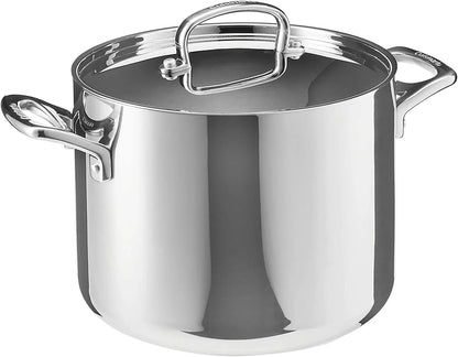 Cuisinart FCT66-22 French Classic Tri-Ply Stainless 6-Quart Stockpot with Cover