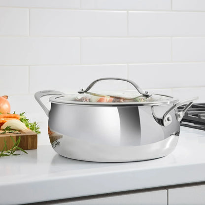 Cuisinart PureClad™ Triple Ply Stainless Steel 4.5 Qt. Dutch Oven w/Cover, PCT3545-24