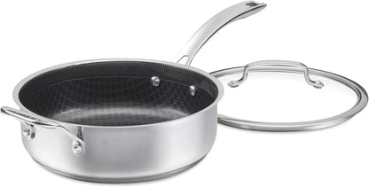 Cuisinart Saute Pan, PurelySear Hybrid, Stainless Steel, 3.5 Qt